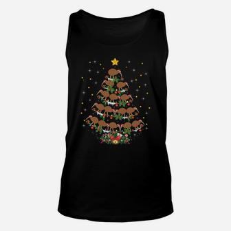 Funny Santa Kiwi Bird Lover Xmas Gift Kiwi Christmas Tree Unisex Tank Top | Crazezy DE