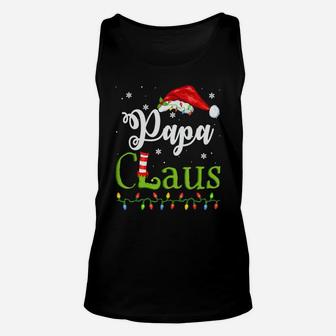 Funny Santa Papa Claus Christmas Matching Family Sweatshirt Unisex Tank Top | Crazezy