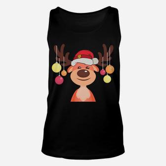 Funny Santa Reindeer Dasher Christmas Group Costume Sweatshirt Unisex Tank Top | Crazezy CA