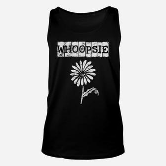 Funny Sarcastic Whoopsie Daisy Cute Oops Flower Print Tshirt Unisex Tank Top | Crazezy