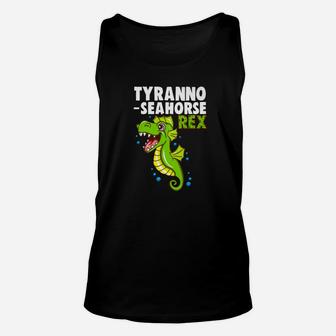 Funny Seahorse Tyranno Seahorse Rex Unisex Tank Top - Thegiftio UK