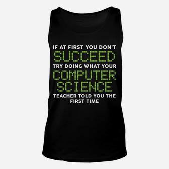 Funny Shirts Computer Science Teacher Tees Christmas Gifts Unisex Tank Top | Crazezy CA