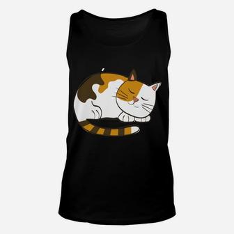 Funny Sorry I'm Late My Cat Sleeping On Me Pet Lovers Gift Unisex Tank Top | Crazezy DE