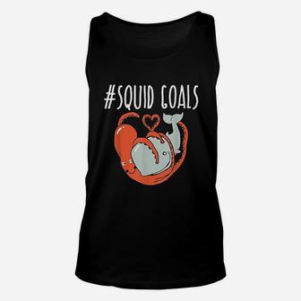 Funny Squid Goals Hugging A Whale Unisex Tank Top - Thegiftio
