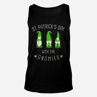 Funny St Patricks Day Gnome Design For Irish Gnome Lovers Unisex Tank Top | Crazezy