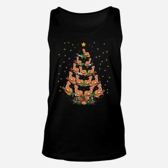 Funny Stoat Animal Lover Xmas Gift Stoat Christmas Tree Sweatshirt Unisex Tank Top | Crazezy