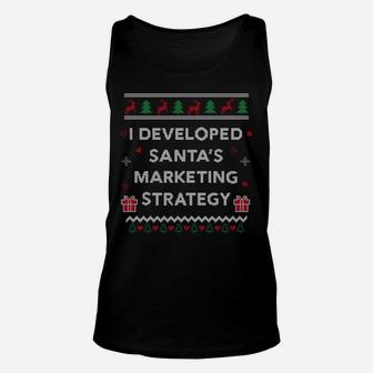 Funny Student Marketing Director Gift Ugly Christmas Sweatshirt Unisex Tank Top | Crazezy CA