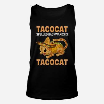 Funny Tacocat Spelled Backward Is Tacocat Cinco De Mayo Unisex Tank Top | Crazezy AU