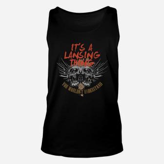 Funny Tshirt For Lansing Unisex Tank Top - Thegiftio UK