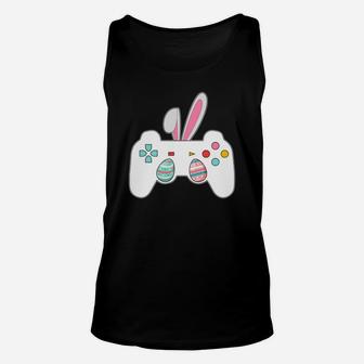 Funny Video Game Bunny Ears Easter Bunny Unisex Tank Top - Thegiftio UK