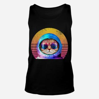 Funny Vintage Style Cat Sunglasses For Kitten Lovers Unisex Tank Top | Crazezy