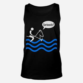 Funny Water Polo Horse Playing Water Polo Unisex Tank Top | Crazezy UK