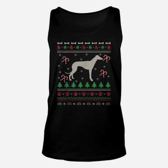 Funny Xmas Ugly Italian Greyhound Dog Christmas Unisex Tank Top | Crazezy AU