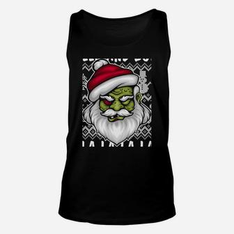Funny Zombie Christmas Deck The Halls With Skulls And Bodies Sweatshirt Unisex Tank Top | Crazezy DE