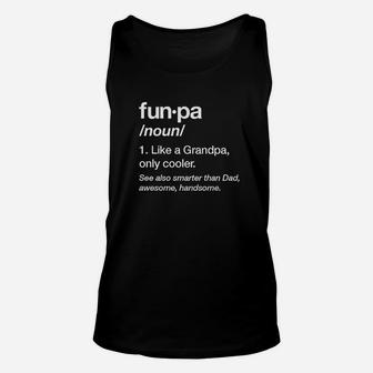 Funpa Definition Funny Grandpa Gift Fathers Day Papa Unisex Tank Top | Crazezy