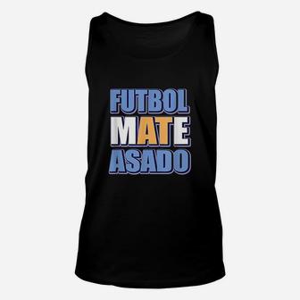 Futbol Mate Asado Funny Vintage Argentina Unisex Tank Top | Crazezy UK