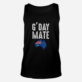 G Day Mate Australian Flag Unisex Tank Top | Crazezy CA