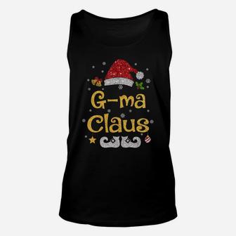 G-Ma Claus Shirt Christmas Pajama Family Matching Xmas Unisex Tank Top | Crazezy CA