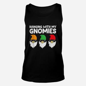 Garden Gnomes Hanging With My Gnomies Unisex Tank Top | Crazezy