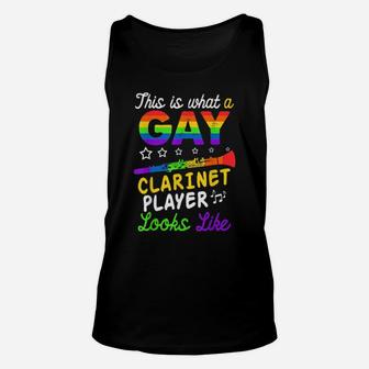 Gay Clarinet Instrument Player I Lgbt Unisex Tank Top - Monsterry