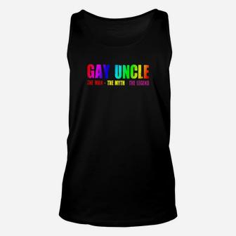 Gay Uncle The Man The Myth The Legend Unisex Tank Top - Monsterry UK