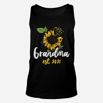 Gender Reveal Grandparent For Any Grandmother Unisex Tank Top - Monsterry