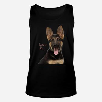 German Shepherd Shirt Shepard Dog Mom Dad Love Pet Puppy Tee Unisex Tank Top | Crazezy
