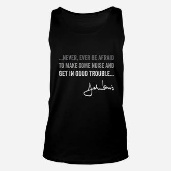 Get In Good Necessary Trouble Gift For Social Justice Unisex Tank Top | Crazezy DE