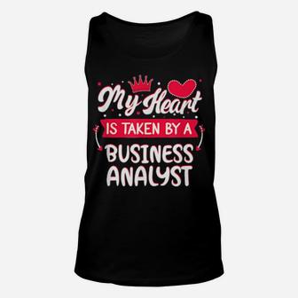 Gift Business Analyst Valentines Day Unisex Tank Top - Monsterry DE
