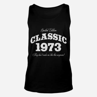 Gift For 47 Year Old Vintage Classic Car 1973 47Th Birthday Unisex Tank Top | Crazezy
