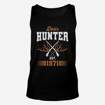 Gifts For 50 Year Old Deer Hunter 1971 Hunting 50Th Birthday Unisex Tank Top | Crazezy AU