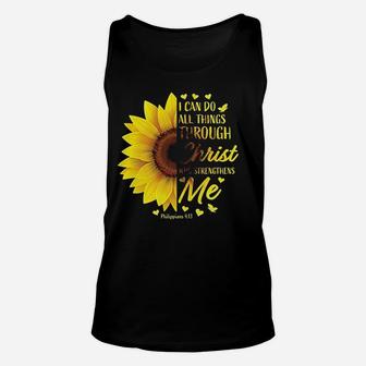 Gifts Women Sunflower Unisex Tank Top | Crazezy UK