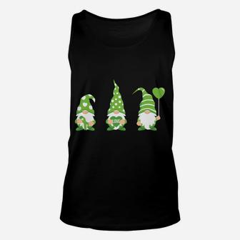 Gnome One Fights Alone Mental Health Awareness Green Ribbon Unisex Tank Top | Crazezy DE