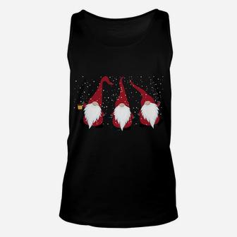 Gnome Santa Merry Christmas Snowing Funny Festive Holiday Unisex Tank Top | Crazezy CA