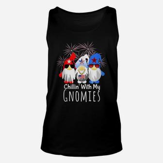 Gnome Shirt Patriotic 4Th Of July Gift My Gnomies Fairy Tale Unisex Tank Top | Crazezy AU
