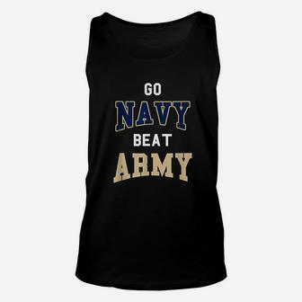 Go Navy Beat Army Unisex Tank Top | Crazezy