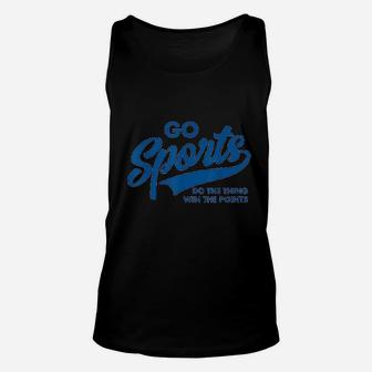 Go Sports Do The Thing Win The Points Funny Blue Unisex Tank Top - Thegiftio