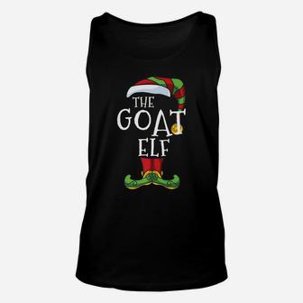Goat Elf Family Matching Christmas Group Funny Pajama Unisex Tank Top | Crazezy UK