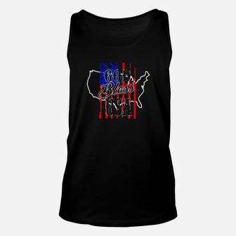 God Bless Usa Flag Unisex Tank Top - Monsterry