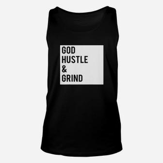 God Hustle And Grind Unisex Tank Top - Monsterry