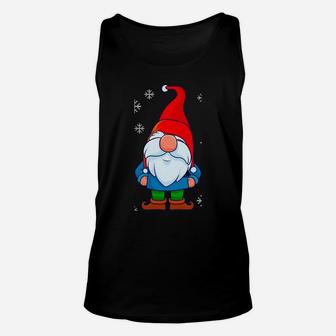God Jul, Swedish Tomte Gnome, Scandinavian Merry Christmas Sweatshirt Unisex Tank Top | Crazezy