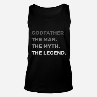 Godfather The Man The Myth The Legend Unisex Tank Top | Crazezy UK