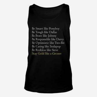 Gold Like A Greaser Classic Movie Book Graphic Novel Unisex Tank Top | Crazezy CA