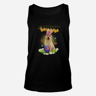 Golden Retriever Lover Rabbit Ears Egg Funny Easter Unisex Tank Top - Thegiftio UK
