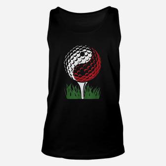 Golf Yin And Yang Sports Golfer Player Game Balls Unisex Tank Top | Crazezy CA