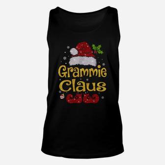 Grammie Claus Shirt Christmas Pajama Family Matching Xmas Sweatshirt Unisex Tank Top | Crazezy