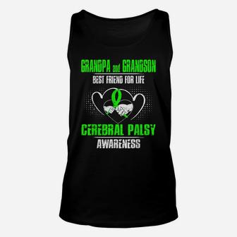 Grandpa And Grandson Best Friend Of Life Cerebral Palsy Unisex Tank Top | Crazezy UK