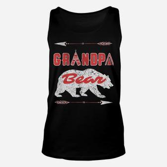 Grandpa Bear Vintage Tee Father's Day Grumpa Gift Granddad Sweatshirt Unisex Tank Top | Crazezy
