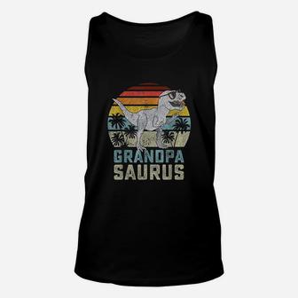 Grandpasaurus T Rex Dinosaur Grandpa Unisex Tank Top | Crazezy CA
