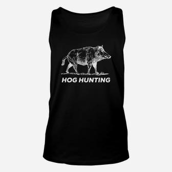 Graphic Hog Hunting Wild Pig Boar Tee Unisex Tank Top - Thegiftio